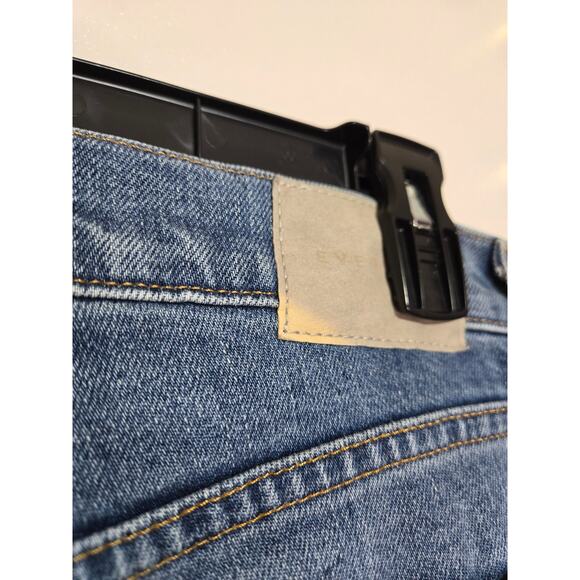 EVERLANE The High-Rise Flare Size 26 Regular Bright Indigo Blue Stretch Stretchy - Picture 16 of 16